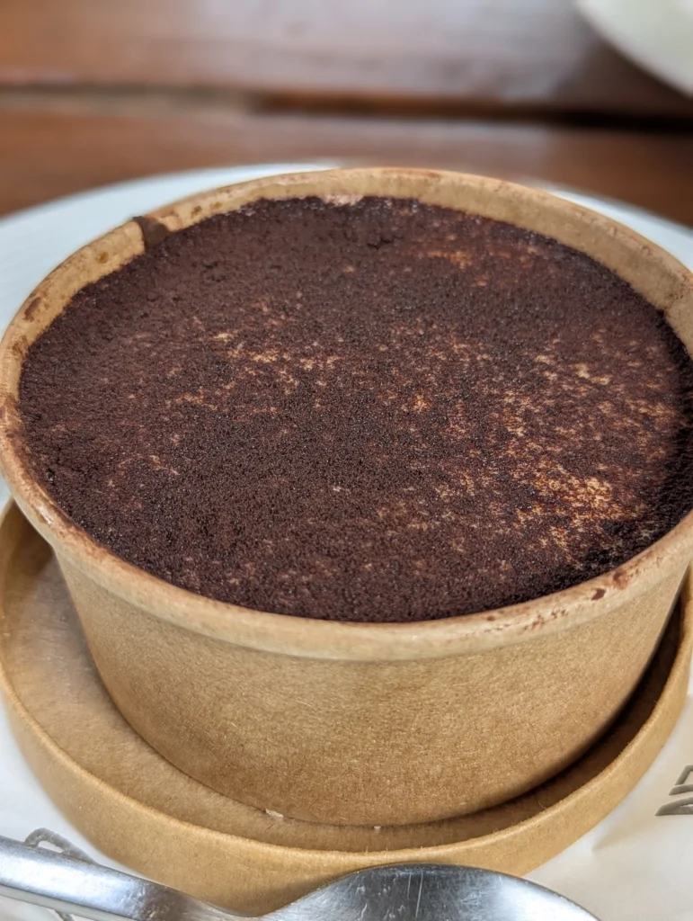 Tiramisu from brik oven